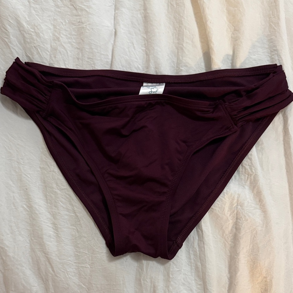 Kona Sol Deep Burgundy Bikini Bottoms
